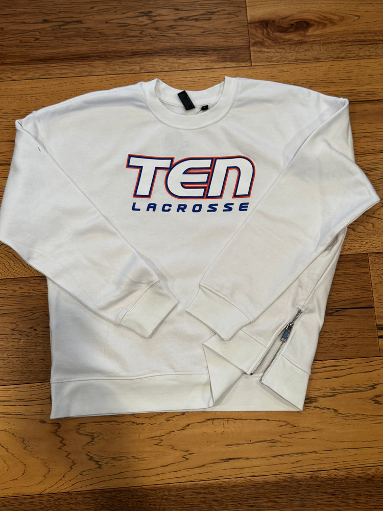 Team Ten Womens Side Zip Crewneck