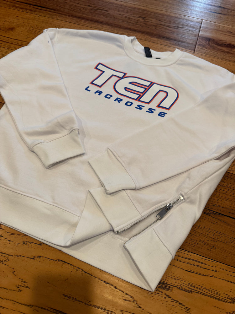 Team Ten Womens Side Zip Crewneck