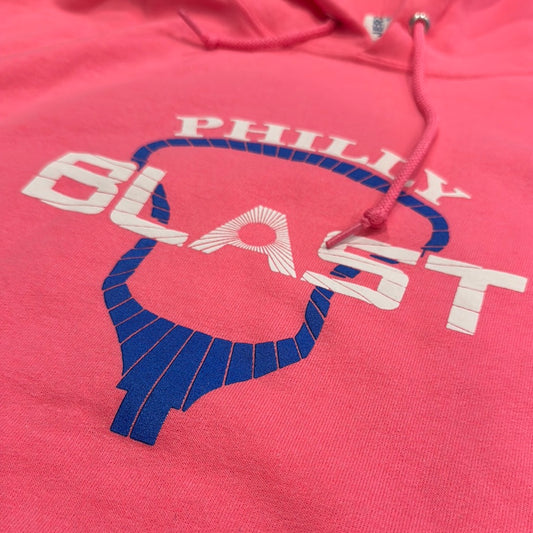 Youth/Adult Full Logo Neon Pink Hoodie