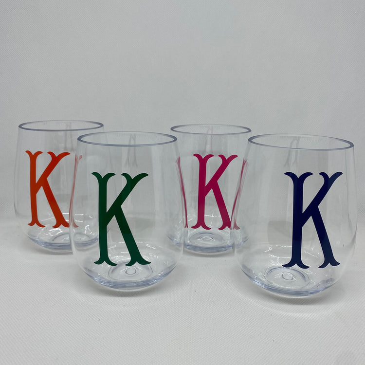 Acrylic Wine Tumbler set/4 Gift Set